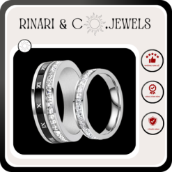 Nhẫn titan mạ bạc